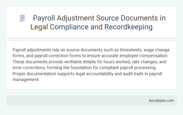 Payroll Adjustment Source Documents in Legal Compliance and Recordkeeping