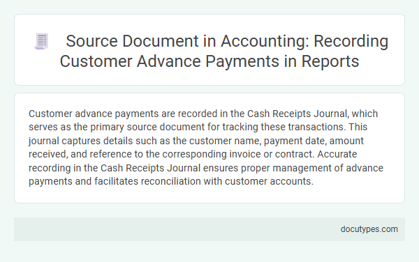 Source Document in Accounting: Recording Customer Advance Payments in Reports