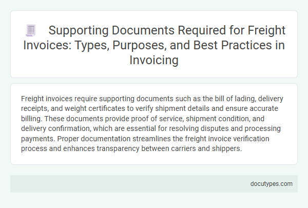 Supporting Documents Required for Freight Invoices: Types, Purposes, and Best Practices in Invoicing