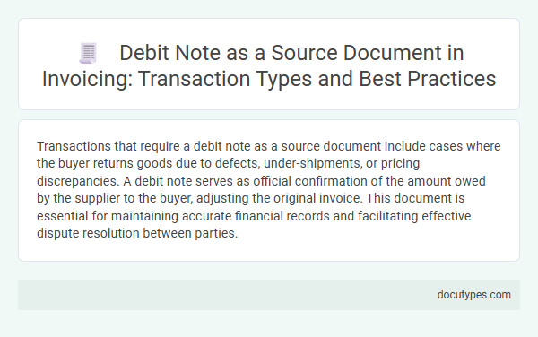 Debit Note as a Source Document in Invoicing: Transaction Types and Best Practices