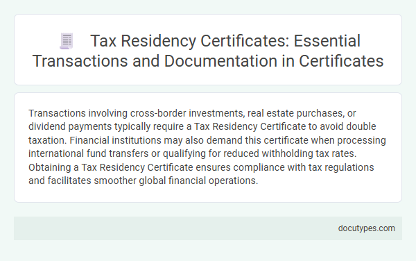 Tax Residency Certificates: Essential Transactions and Documentation in Certificates