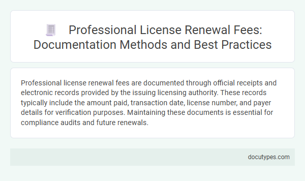 Professional License Renewal Fees: Documentation Methods and Best Practices