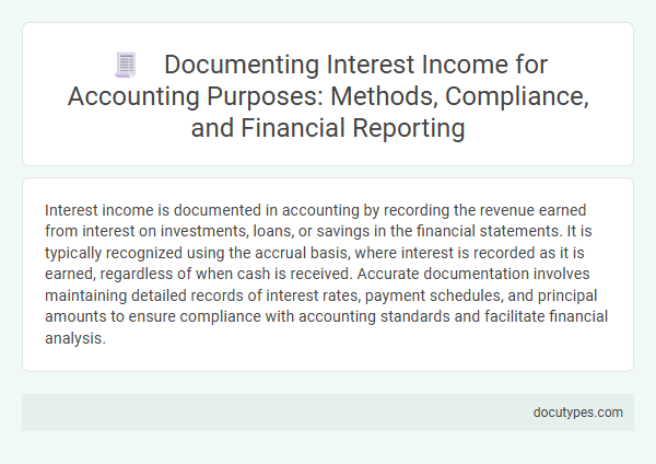 Documenting Interest Income for Accounting Purposes: Methods, Compliance, and Financial Reporting