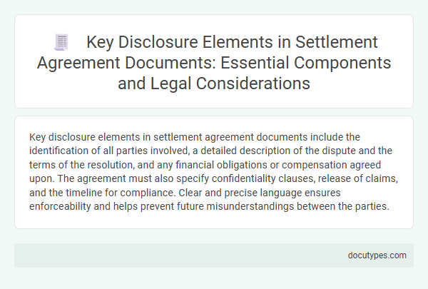Key Disclosure Elements in Settlement Agreement Documents: Essential Components and Legal Considerations