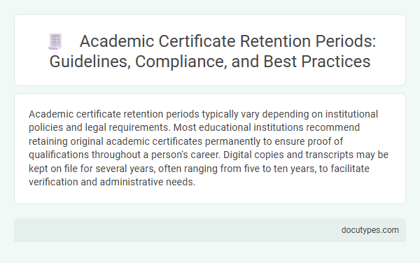 Academic Certificate Retention Periods: Guidelines, Compliance, and Best Practices