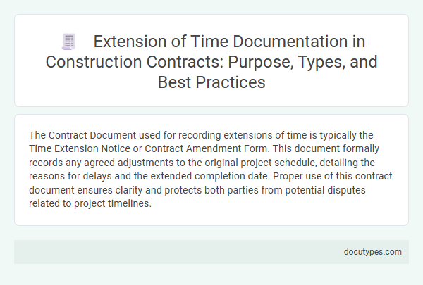 Extension of Time Documentation in Construction Contracts: Purpose, Types, and Best Practices