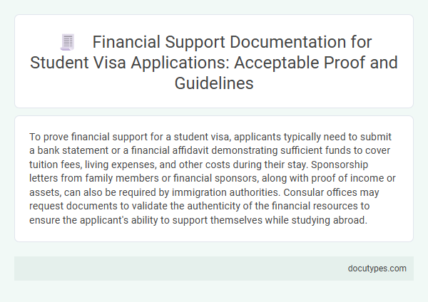 Financial Support Documentation for Student Visa Applications: Acceptable Proof and Guidelines