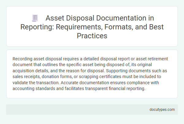Asset Disposal Documentation in Reporting: Requirements, Formats, and Best Practices