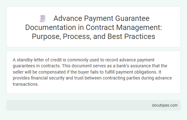 Advance Payment Guarantee Documentation in Contract Management: Purpose, Process, and Best Practices