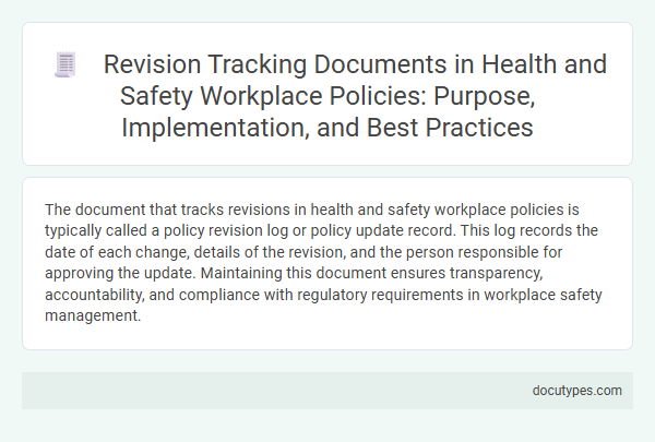Revision Tracking Documents in Health and Safety Workplace Policies: Purpose, Implementation, and Best Practices