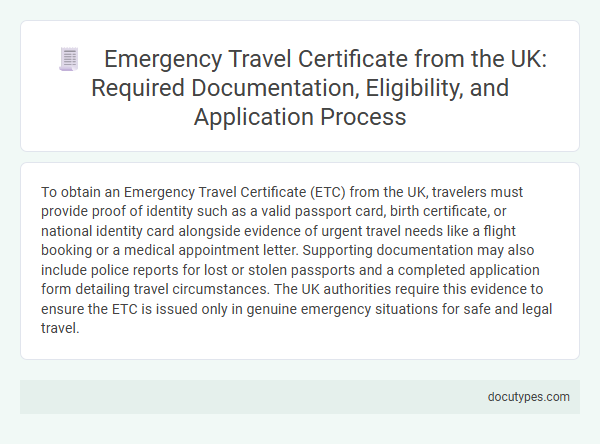 Emergency Travel Certificate from the UK: Required Documentation, Eligibility, and Application Process