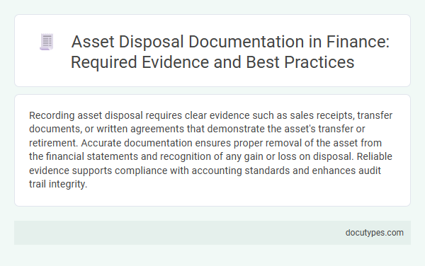 Asset Disposal Documentation in Finance: Required Evidence and Best Practices
