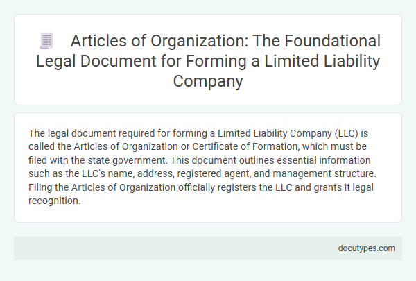 Articles of Organization: The Foundational Legal Document for Forming a Limited Liability Company