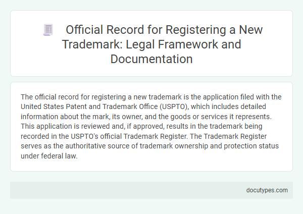 Official Record for Registering a New Trademark: Legal Framework and Documentation