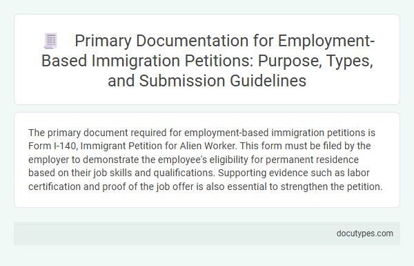 Primary Documentation for Employment-Based Immigration Petitions: Purpose, Types, and Submission Guidelines