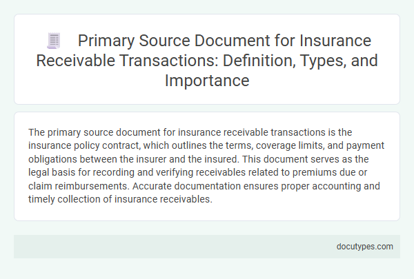 Primary Source Document for Insurance Receivable Transactions: Definition, Types, and Importance