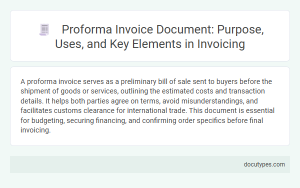 Proforma Invoice Document: Purpose, Uses, and Key Elements in Invoicing