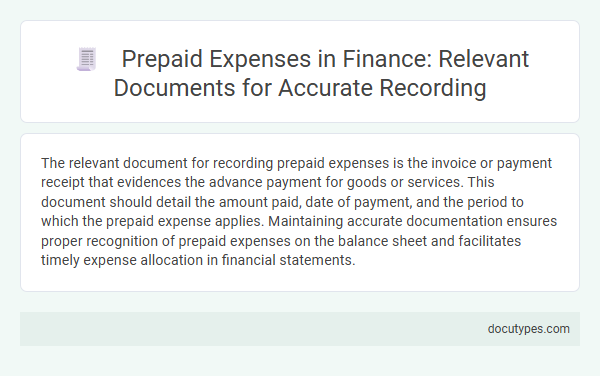 Prepaid Expenses in Finance: Relevant Documents for Accurate Recording