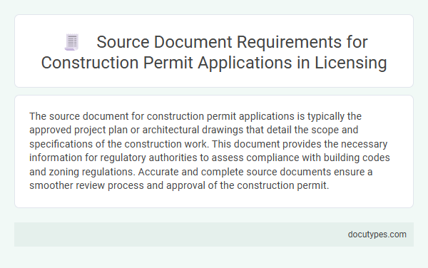 Source Document Requirements for Construction Permit Applications in Licensing