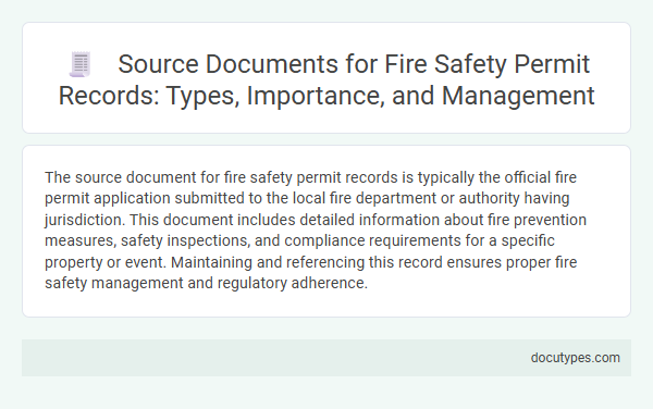 Source Documents for Fire Safety Permit Records: Types, Importance, and Management