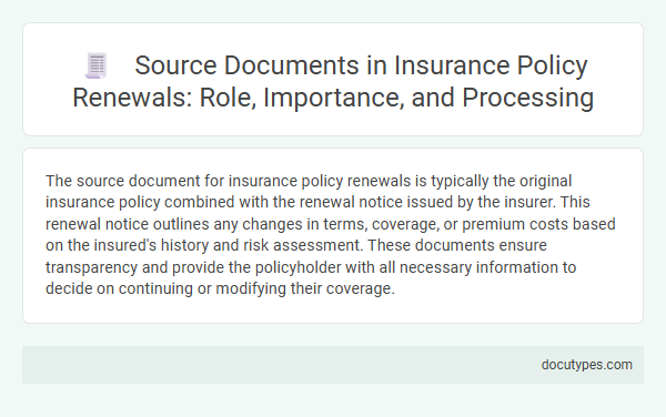 Source Documents in Insurance Policy Renewals: Role, Importance, and Processing