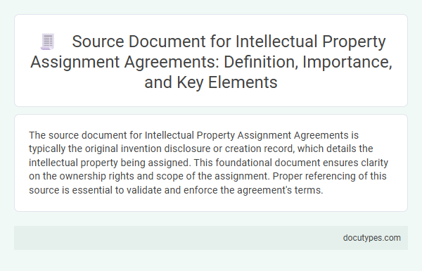 Source Document for Intellectual Property Assignment Agreements: Definition, Importance, and Key Elements