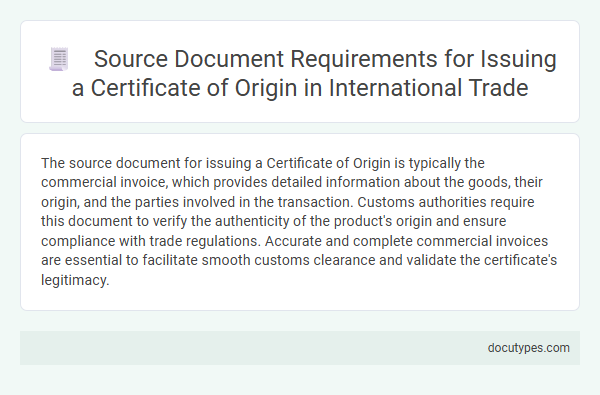 Source Document Requirements for Issuing a Certificate of Origin in International Trade