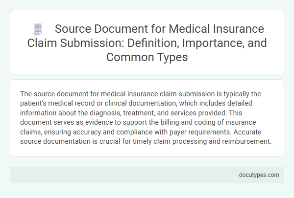 Source Document for Medical Insurance Claim Submission: Definition, Importance, and Common Types