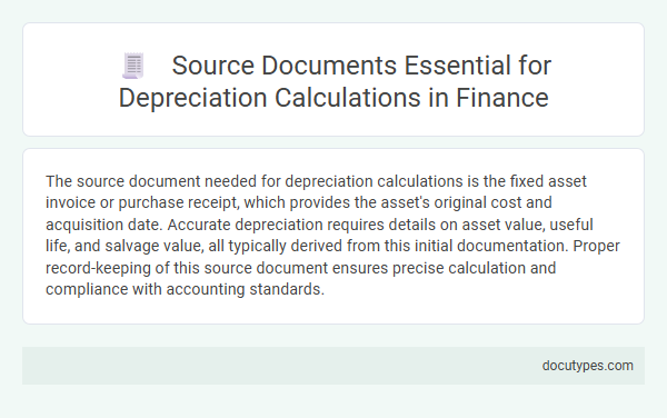 Source Documents Essential for Depreciation Calculations in Finance