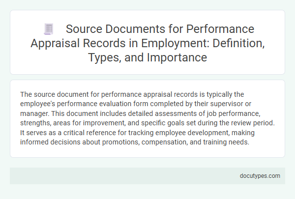 Source Documents for Performance Appraisal Records in Employment: Definition, Types, and Importance