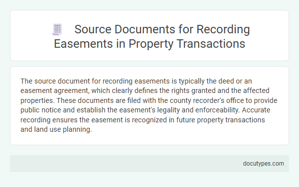 Source Documents for Recording Easements in Property Transactions
