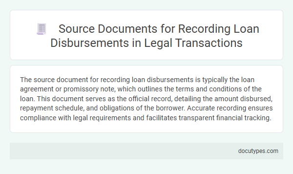 Source Documents for Recording Loan Disbursements in Legal Transactions
