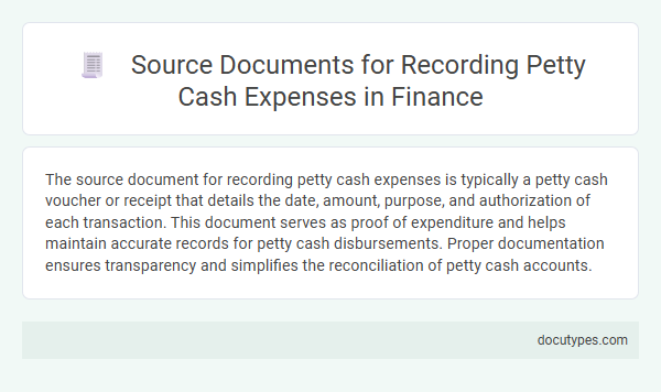 Source Documents for Recording Petty Cash Expenses in Finance