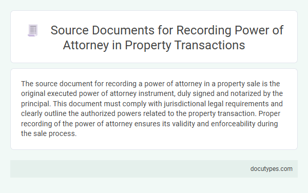 Source Documents for Recording Power of Attorney in Property Transactions