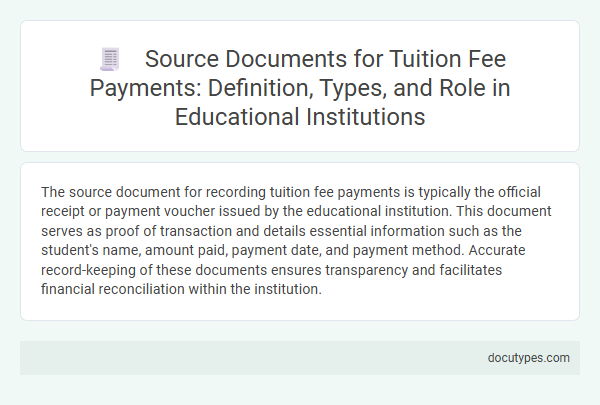 Source Documents for Tuition Fee Payments: Definition, Types, and Role in Educational Institutions