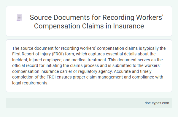 Source Documents for Recording Workers' Compensation Claims in Insurance