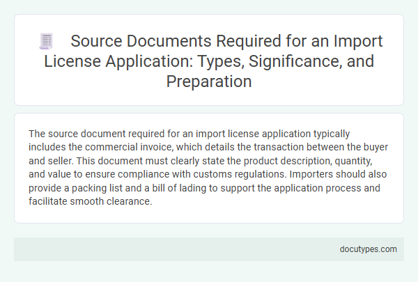 Source Documents Required for an Import License Application: Types, Significance, and Preparation