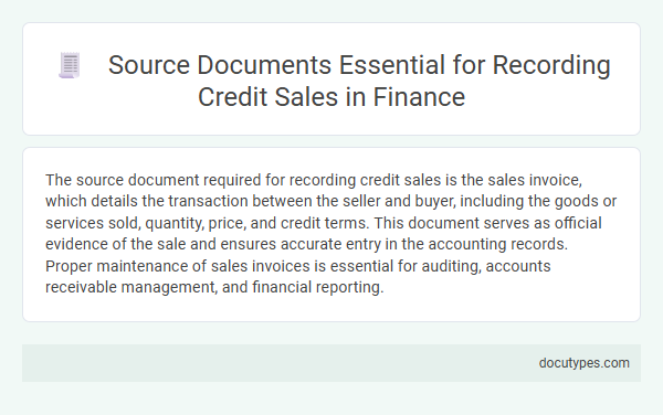 Source Documents Essential for Recording Credit Sales in Finance
