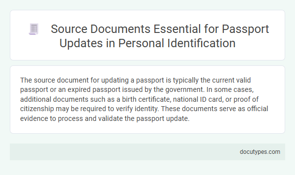 Source Documents Essential for Passport Updates in Personal Identification
