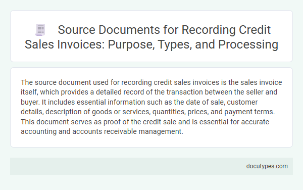 Source Documents for Recording Credit Sales Invoices: Purpose, Types, and Processing