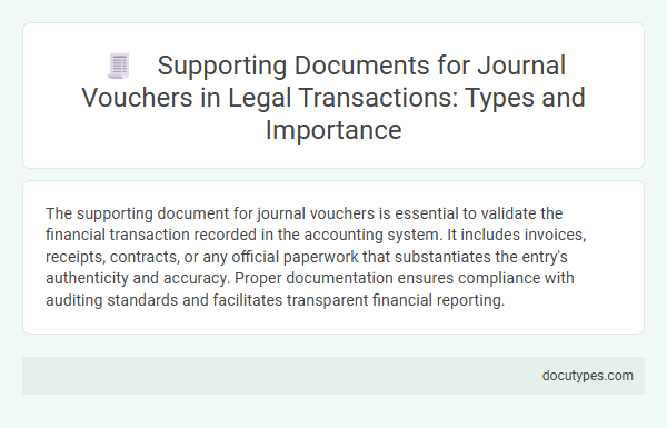 Supporting Documents for Journal Vouchers in Legal Transactions: Types and Importance