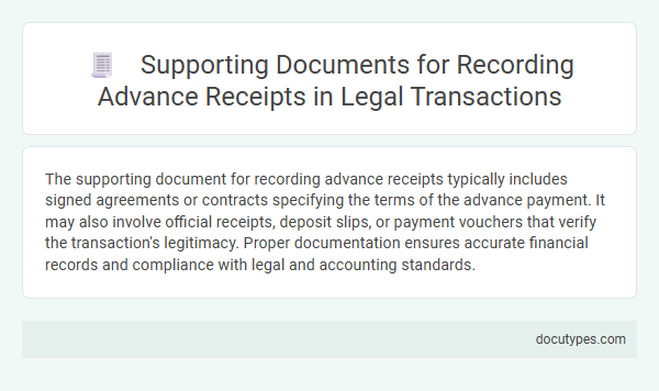 Supporting Documents for Recording Advance Receipts in Legal Transactions