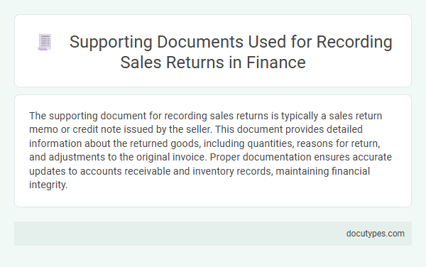 Supporting Documents Used for Recording Sales Returns in Finance
