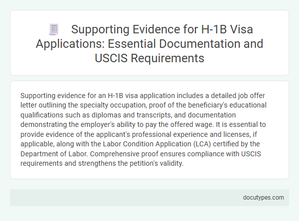 Supporting Evidence for H-1B Visa Applications: Essential Documentation and USCIS Requirements