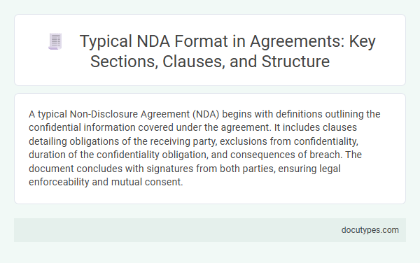 Typical NDA Format in Agreements: Key Sections, Clauses, and Structure