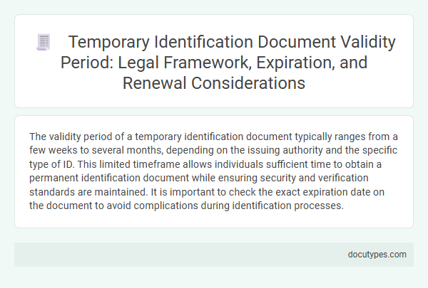Temporary Identification Document Validity Period: Legal Framework, Expiration, and Renewal Considerations
