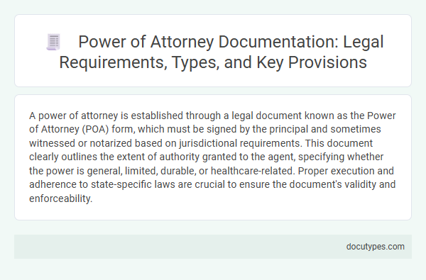 Power of Attorney Documentation: Legal Requirements, Types, and Key Provisions