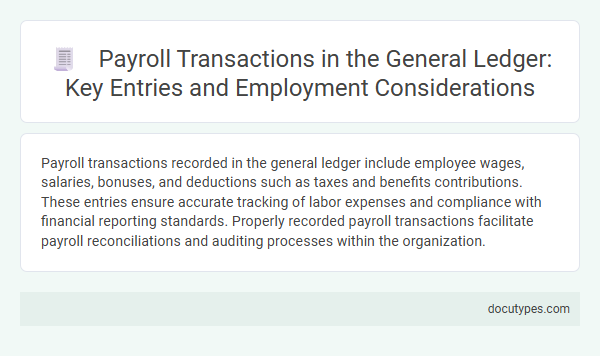 Payroll Transactions in the General Ledger: Key Entries and Employment Considerations