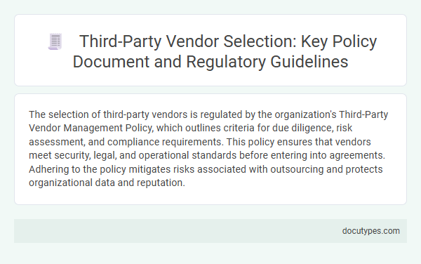 Third-Party Vendor Selection: Key Policy Document and Regulatory Guidelines