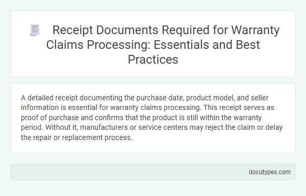 Receipt Documents Required for Warranty Claims Processing: Essentials and Best Practices